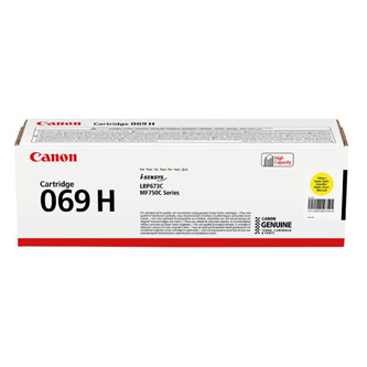Obrazek Canon 069 H 5095C002 originální tonerová kazeta, barva náplně žlutá, výtěžnost cartridge 5500 stran