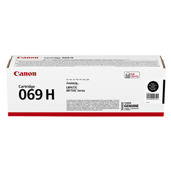 Obrazek Canon 069 H 5098C002 originální tonerová kazeta, barva náplně černá, výtěžnost cartridge 7600 stran