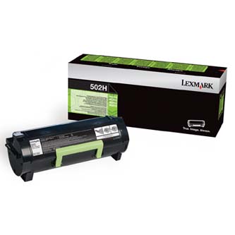 Obrazek Lexmark 502H 50F2H00 originální tonerová kazeta, barva náplně černá, výtěžnost cartridge 5000 stran