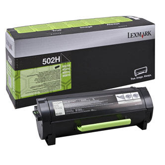 Obrazek Lexmark 502HE 50F2H0E originální tonerová kazeta, barva náplně černá, výtěžnost cartridge 5000 stran