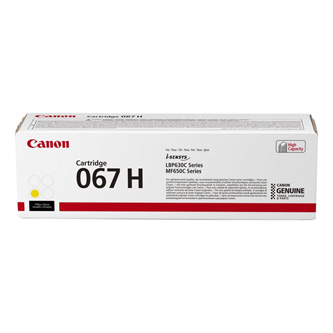 Obrazek Canon 067H 5103C002 originální tonerová kazeta, barva náplně žlutá, výtěžnost cartridge 2350 stran