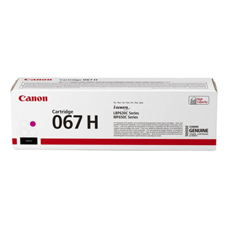 Obrazek Canon 067H 5104C002 originální tonerová kazeta, barva náplně purpurová, výtěžnost cartridge 2350 stran