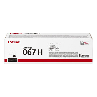 Obrazek Canon 067H 5106C002 originální tonerová kazeta, barva náplně černá, výtěžnost cartridge 3130 stran