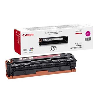 Obrazek Canon 731 (CRG-731) 6270B002 originální tonerová kazeta, barva náplně purpurová, výtěžnost cartridge 1500 stran