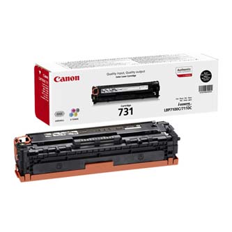 Obrazek Canon 731 (CRG-731) 6272B002 originální tonerová kazeta, barva náplně černá, výtěžnost cartridge 1400 stran