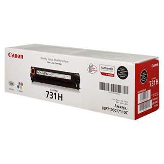 Obrazek Canon 731H (CRG-731H) 6273B002 originální tonerová kazeta, barva náplně černá, výtěžnost cartridge 2400 stran