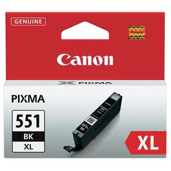 Obrazek Canon 551 XL 6443B001 originální inkoustová kazeta, barva náplně černá, výtěžnost cartridge 1130 stran