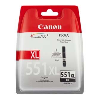 Canon CLI-551BK XL 6443B004 originální cartridge, toner, náplň, barva blistr