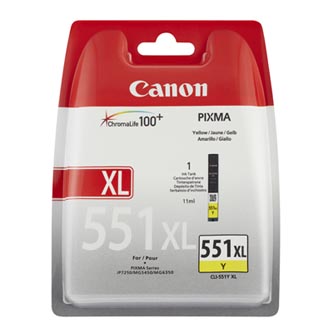 Canon CLI-551Y XL 6446B004 originální cartridge, toner, náplň, barva blistr