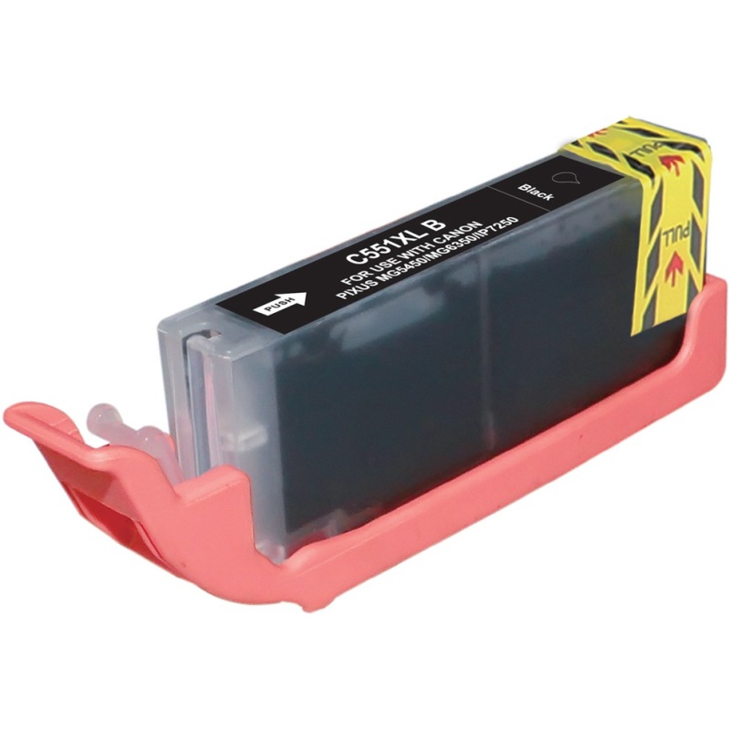 Obrazek Canon 551 (CLI-551) 6508B001 kompatibilní inkoustová kazeta, barva náplně černá