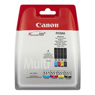 Canon CLI551 Multipack 6509B008 originální cartridge, toner, náplň, barva blistr