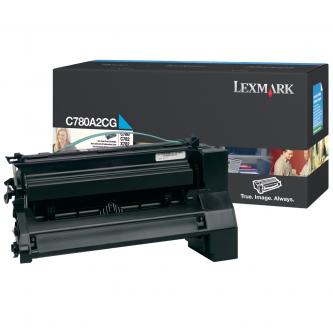 Obrazek Lexmark C780A2CG originální tonerová kazeta, barva náplně azurová, výtěžnost cartridge 6000 stran