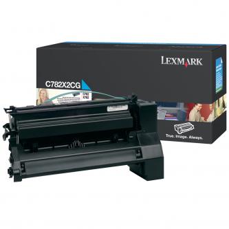 Obrazek Lexmark C782X2CG originální tonerová kazeta, barva náplně azurová, výtěžnost cartridge 15000 stran
