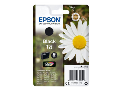 Obrazek Epson 18 C13T18014022 originální inkoustová kazeta blistr, barva náplně černá