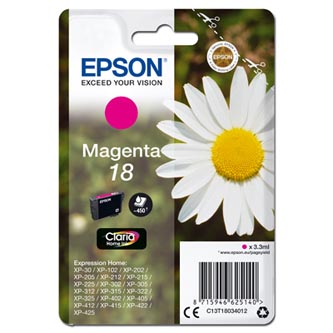 Obrazek Epson 18 C13T18034012 originální inkoustová kazeta, barva náplně purpurová
