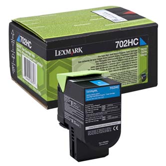 Obrazek Lexmark 70C2HC0 originální tonerová kazeta, barva náplně azurová, výtěžnost cartridge 3000 stran
