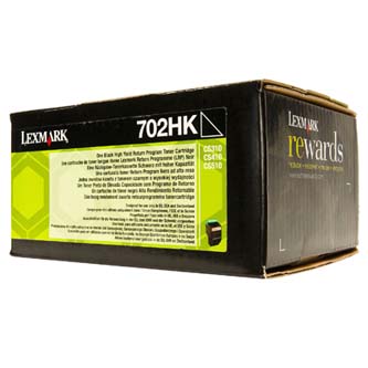 Obrazek Lexmark 70C2HK0 originální tonerová kazeta, barva náplně černá, výtěžnost cartridge 4000 stran