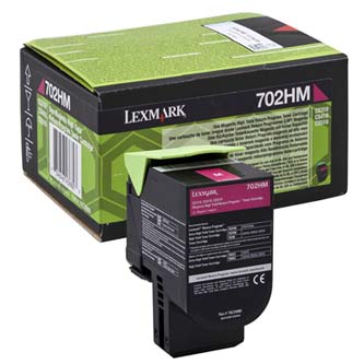 Obrazek Lexmark 70C2HM0 originální tonerová kazeta, barva náplně purpurová, výtěžnost cartridge 3000 stran