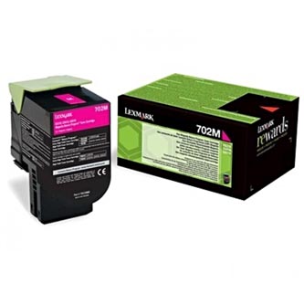 Obrazek Lexmark 70C20M0 originální tonerová kazeta, barva náplně purpurová, výtěžnost cartridge 1000 stran
