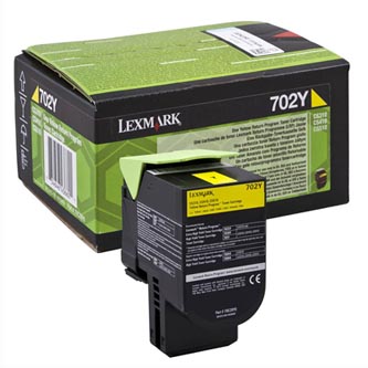 Obrazek Lexmark 70C20Y0 originální tonerová kazeta, barva náplně žlutá, výtěžnost cartridge 1000 stran