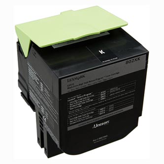 Obrazek Lexmark 80C2XK0 originální tonerová kazeta, barva náplně černá, výtěžnost cartridge 8000 stran
