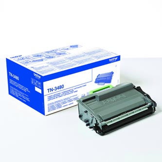 Obrazek Brother TN-3480 TN3480 originální tonerová kazeta, barva náplně černá, výtěžnost cartridge 8000 stran