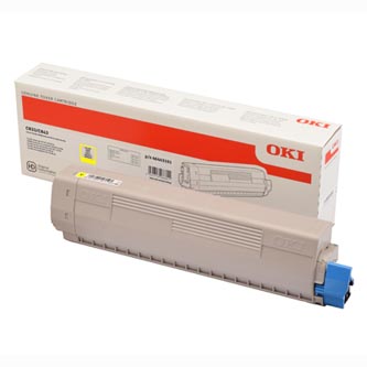 Obrazek Oki C833 46443101 originální tonerová kazeta, barva náplně žlutá, výtěžnost cartridge 10000 stran