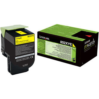 Obrazek Lexmark 80C2HYE originální tonerová kazeta, barva náplně žlutá, výtěžnost cartridge 3000 stran