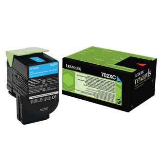 Obrazek Lexmark 70C2XC0 originální tonerová kazeta, barva náplně azurová, výtěžnost cartridge 4000 stran