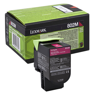 Obrazek Lexmark 80C0S20 originální tonerová kazeta, barva náplně azurová, výtěžnost cartridge 2000 stran