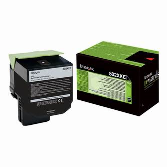 Obrazek Lexmark 80C2XKE originální tonerová kazeta, barva náplně černá, výtěžnost cartridge 8000 stran