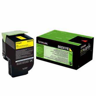 Obrazek Lexmark 80C2XYE originální tonerová kazeta, barva náplně žlutá, výtěžnost cartridge 4000 stran
