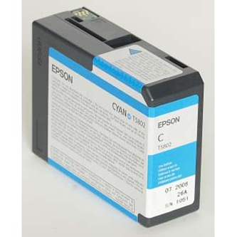 Obrazek Epson T580 C13T580200 originální inkoustová kazeta, barva náplně azurová