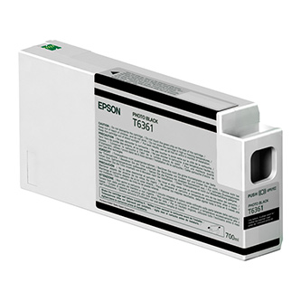 Obrazek Epson T636 C13T636100 originální inkoustová kazeta, barva náplně černá