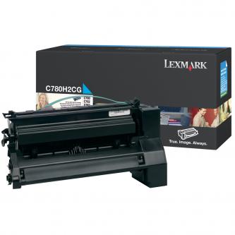 Obrazek Lexmark C780H2CG originální tonerová kazeta, barva náplně azurová, výtěžnost cartridge 10000 stran