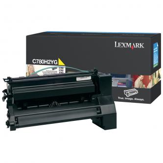 Obrazek Lexmark C780H2YG originální tonerová kazeta, barva náplně žlutá, výtěžnost cartridge 10000 stran