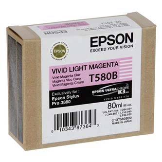 Obrazek Epson T580 C13T580B00 originální inkoustová kazeta, barva náplně purpurová