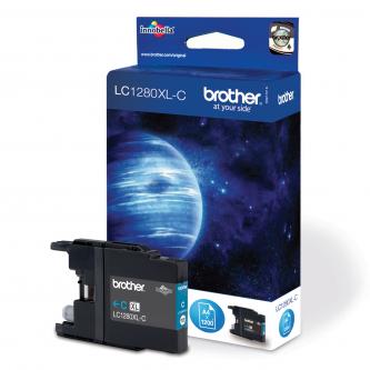 Obrazek Brother LC1280XL LC1280XLC originální inkoustová kazeta, barva náplně azurová, výtěžnost cartridge 1200 stran