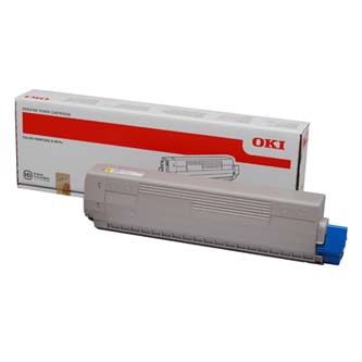 Obrazek Oki C822 44844613 originální tonerová kazeta, barva náplně žlutá, výtěžnost cartridge 7300 stran