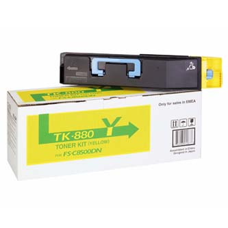 Obrazek Kyocera TK-880 1T02KAANL0 originální tonerová kazeta, barva náplně žlutá, výtěžnost cartridge 18000 stran