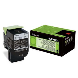 Obrazek Lexmark 80C2HK0 originální tonerová kazeta, barva náplně černá, výtěžnost cartridge 4000 stran