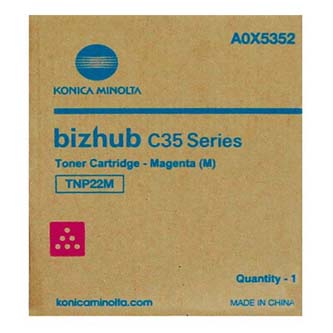 Obrazek Konica A0X5352 originální tonerová kazeta, barva náplně purpurová, výtěžnost cartridge 6000 stran Obrazek Konica A0X5352 originální tonerová kazeta, barva náplně purpurová, výtěžnost cartridge 6000 stran