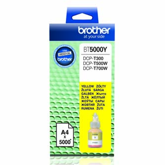 Obrazek Brother BT5000 BT5000Y originální inkoustová kazeta, barva náplně žlutá, výtěžnost cartridge 5000 stran
