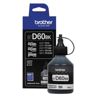 Obrazek Brother BTD60 BTD60BK originální inkoustová kazeta, barva náplně černá, výtěžnost cartridge 6500 stran