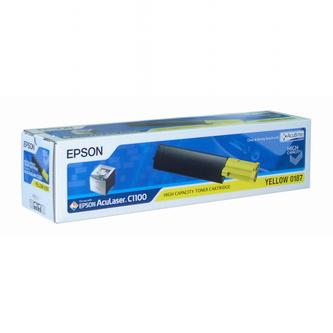 Obrazek Epson C13S050187 originální tonerová kazeta, barva náplně žlutá, výtěžnost cartridge 4000 stran