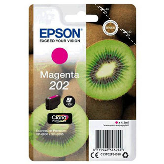 Obrazek Epson 202 C13T02F34010 originální inkoustová kazeta, barva náplně purpurová