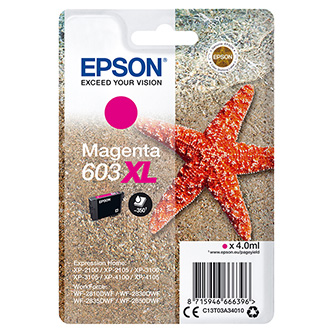 Obrazek Epson 603XL C13T03A34010 originální inkoustová kazeta, barva náplně purpurová