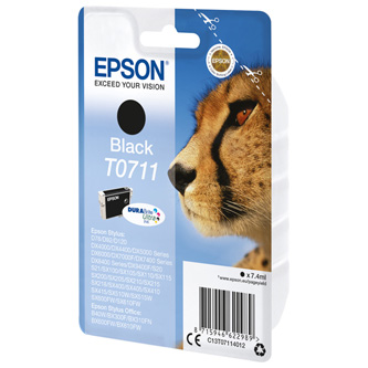 Obrazek Epson T0711 C13T07114022 originální inkoustová kazeta blistr, barva náplně černá