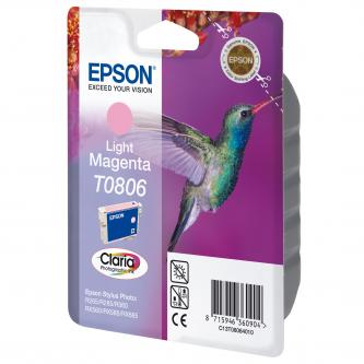 Obrazek Epson T0806 C13T08064011 originální inkoustová kazeta, barva náplně světle purpurová