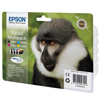 Obrazek Epson T0895 C13T08954010 originální inkoustová kazeta, barva náplně azurová/purpurová/žlutá/černá